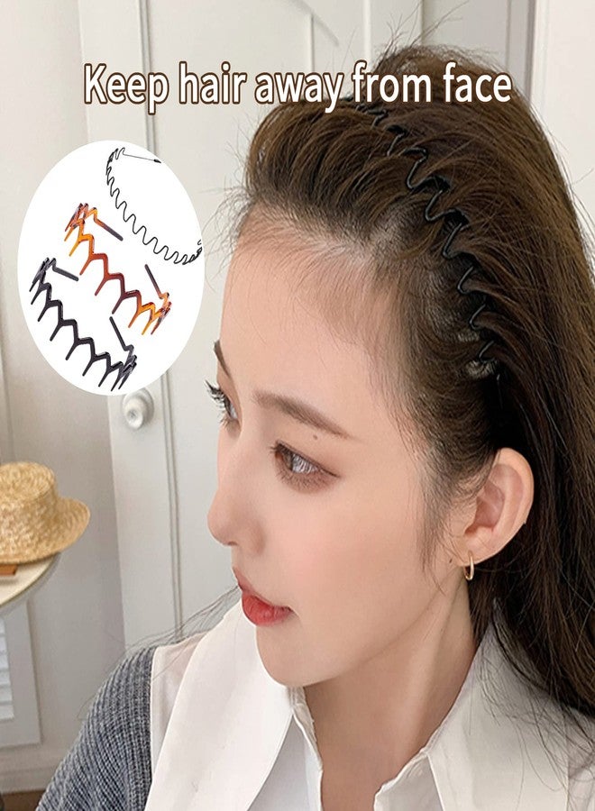 YMPEKA 3-Piece Hairband Set, Zig Zag & Wavy Design - Metal Headbands for Women, Unisex Hair Accessory, Fashion Headband with Teeth for Sports, Everyday Use & Hair Protection - Image 4